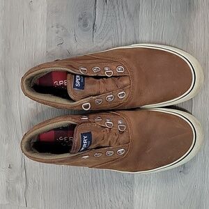 Sperry brown Top-Sider Striper Storm waterproof sneakers size 10 mens STS2642